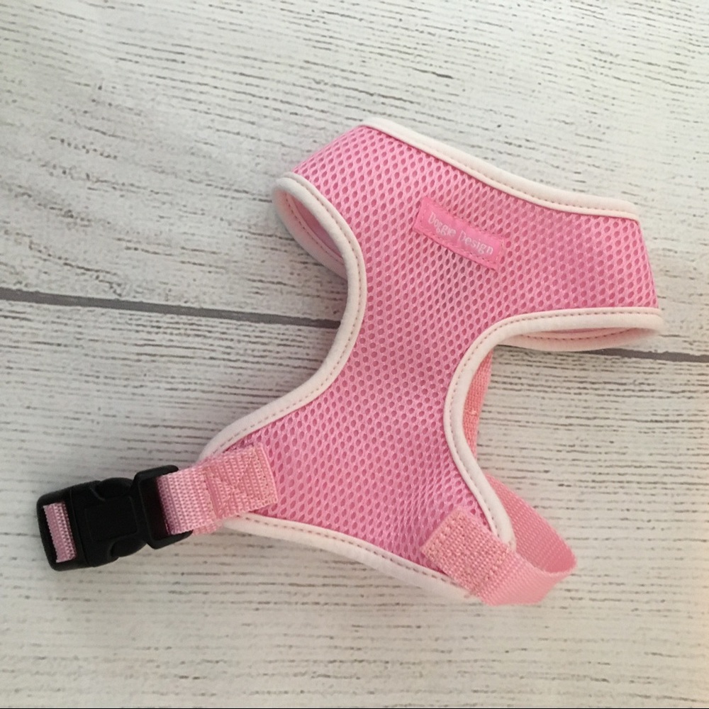 Pink soft dog Harness-Doggie Design